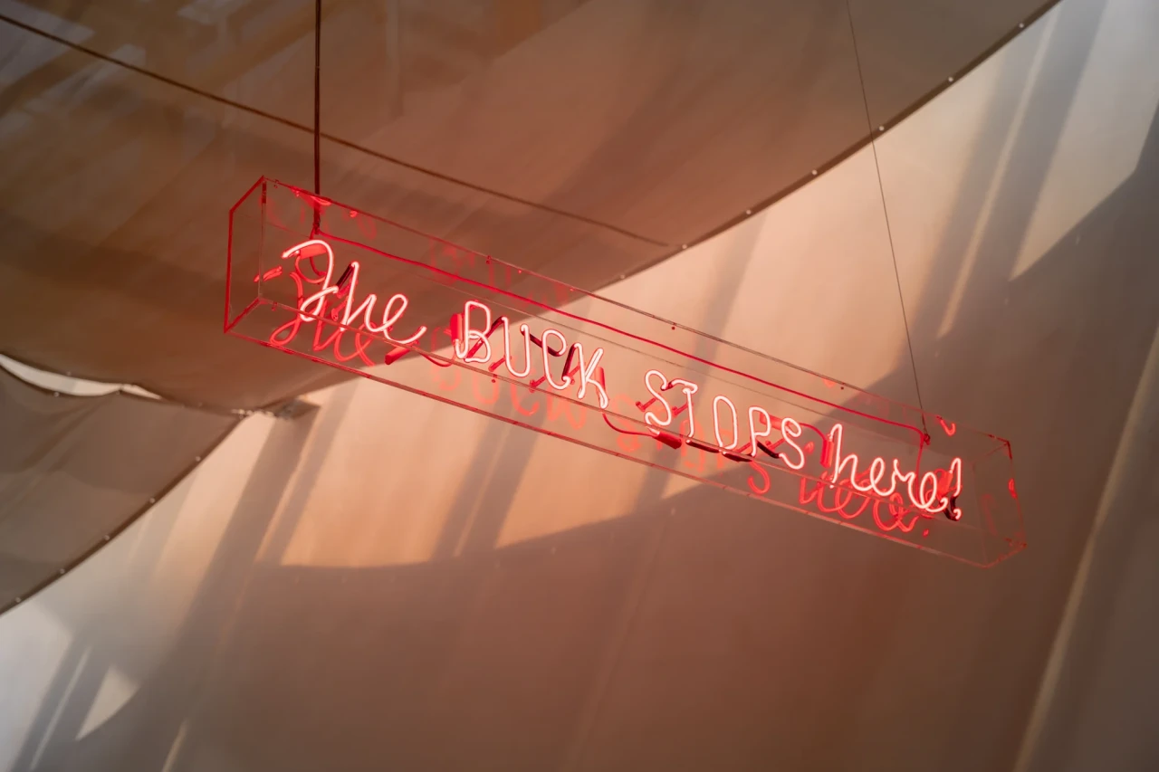 Jun Yang (Taiwan/Austria),The buck stops here, 2018. Installation view at Bangkok Art and Culture Centre. Photo by BACC